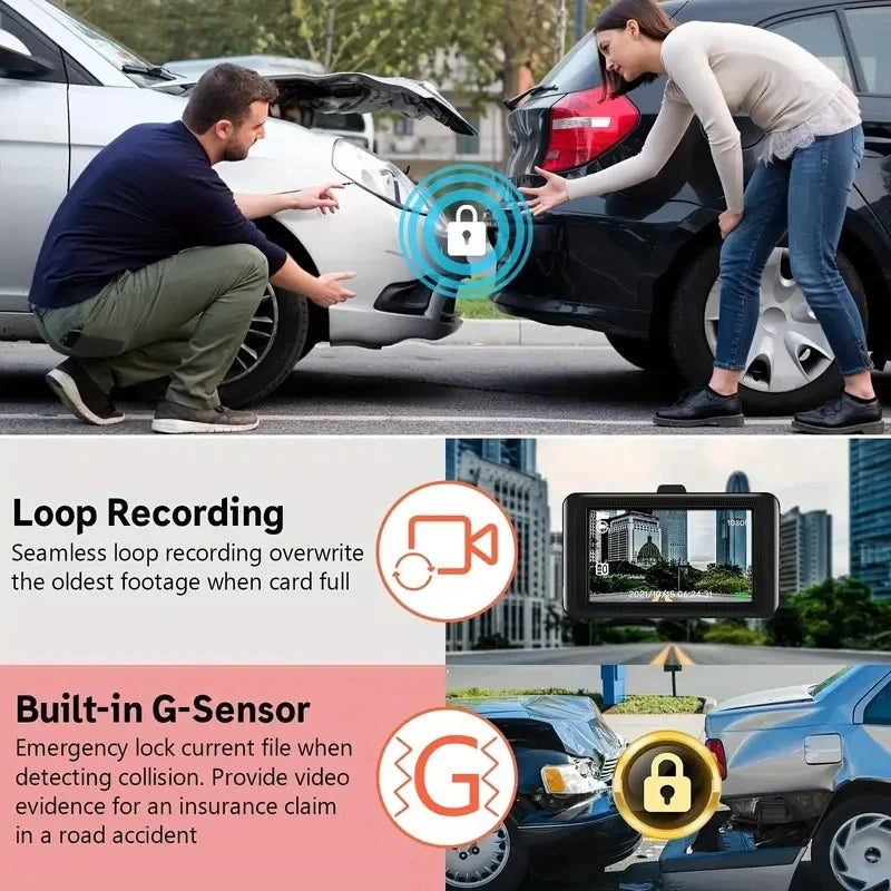 CamX3 - WIFI Car Dash Cam, 2/3 Lenses