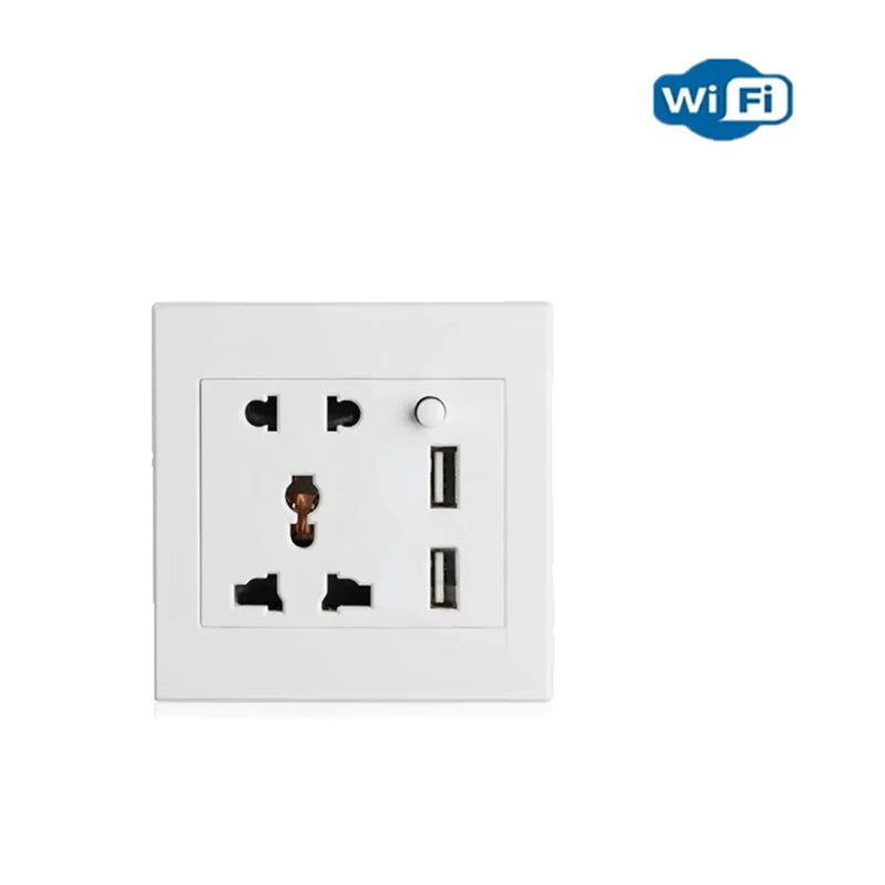 Smart Wall Socket 2 USB Ports International Standard