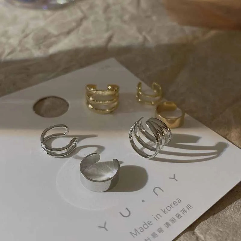 Simple Silver Leaf Clip Earrings No Hole Punch Required