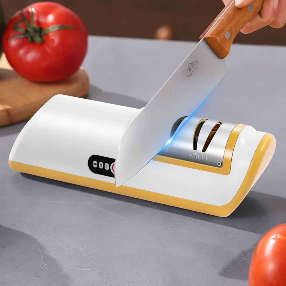 4 speed multi-function electric knife sharpener for kitchen.