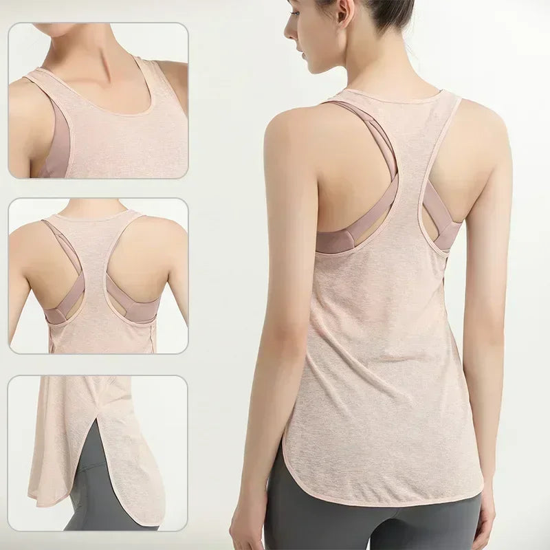 Women's Slim Running &amp; Yoga Sports Top Black
