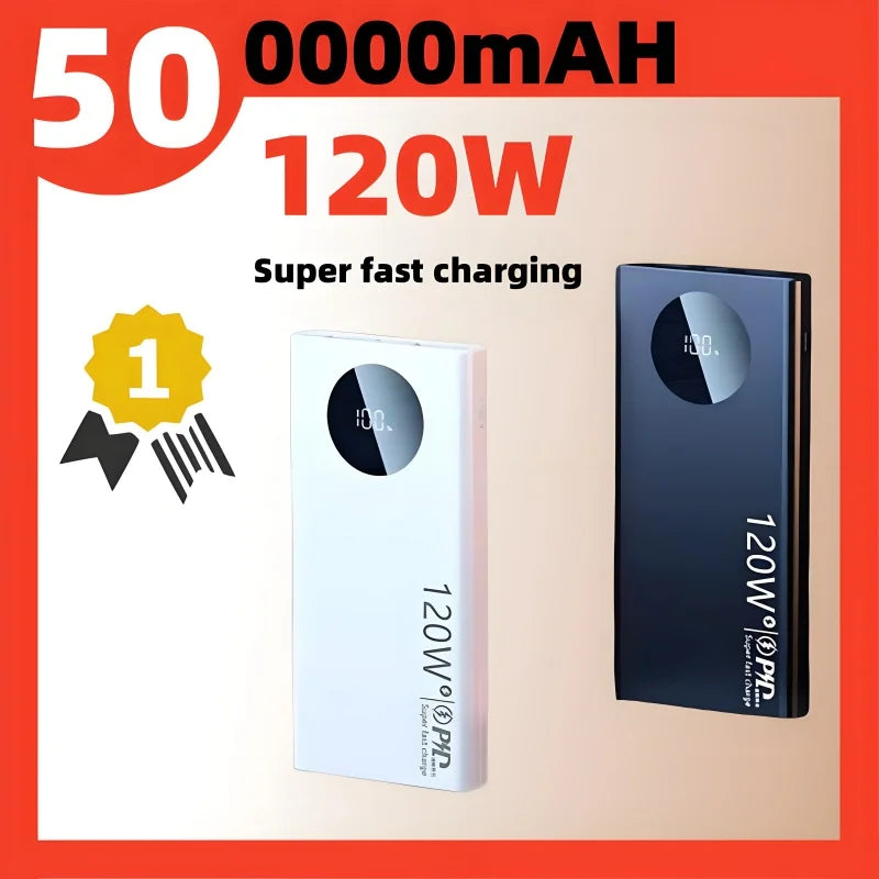 Siêu Sạc Dự Phòng 120W 50000mAh Nhanh & Mạnh Mẽ