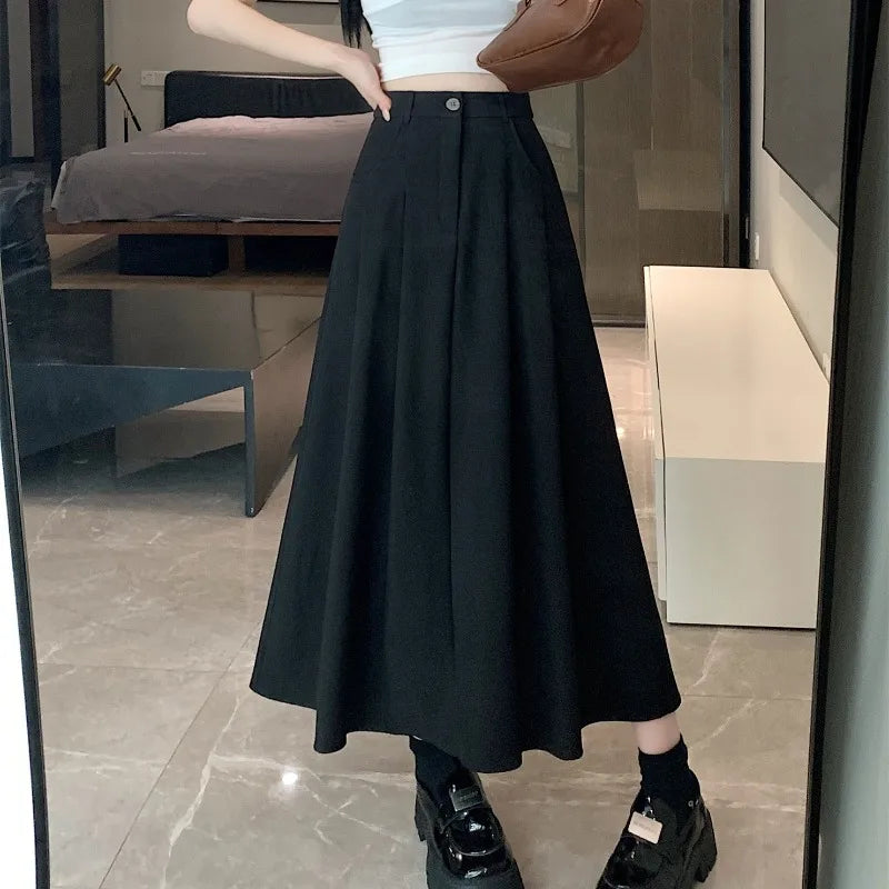 Chân Váy Lưng Cao Đa Năng Nữ Xuân Thu 2025