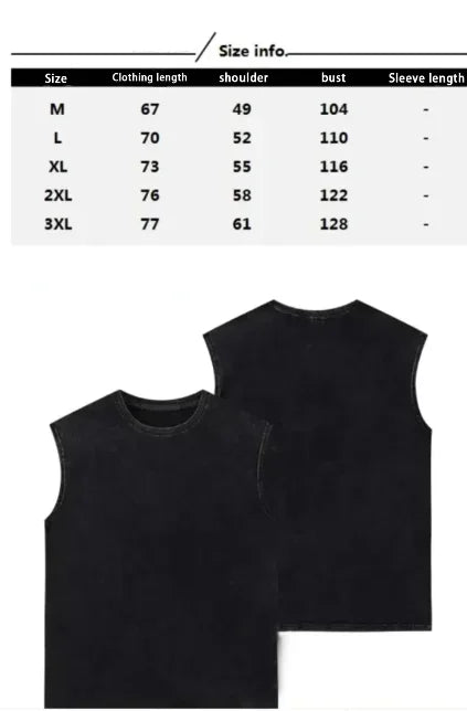 Áo Tank Thể Thao Vintage Gym In Logo 2 Mặt Unisex - Daisan Mart