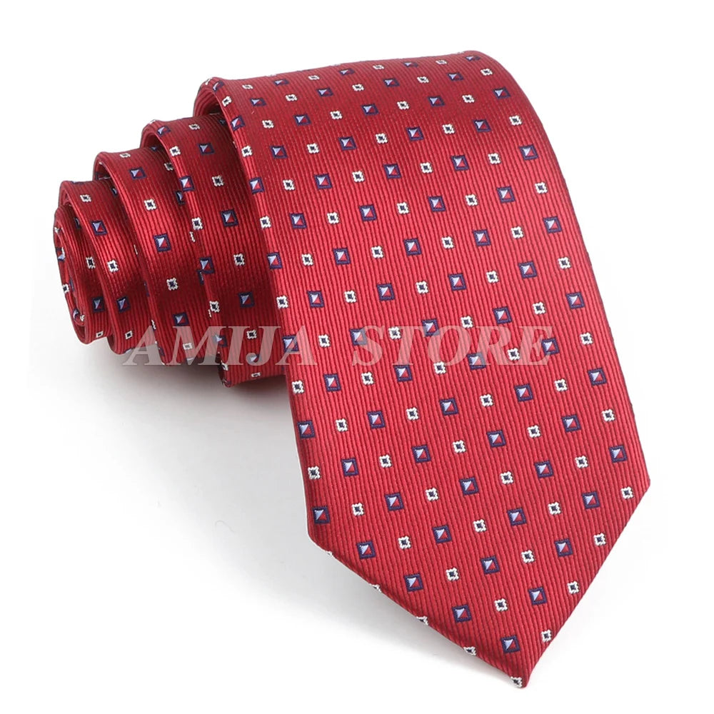 Cà vạt nam cao cấp chấm bi xám 6.5cm thời trang