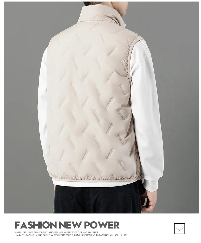 Men's Autumn Winter Outdoor Windbreaker Vest Fur Lining 2025