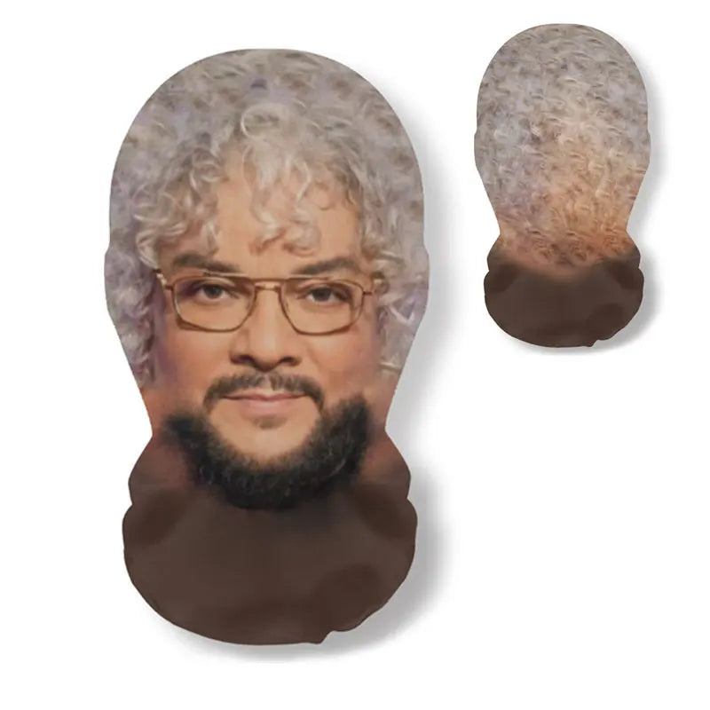 3D Printed Real Person Mask Funny 360 Degree Full Face Masks Cosplay Internet Celebrity Props Elastic Mesh Headcovers