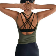 Áo Tập Yoga Nữ Lưng Hở Thoáng Mát, Thoải Mái Năng Động - Daisan Mart