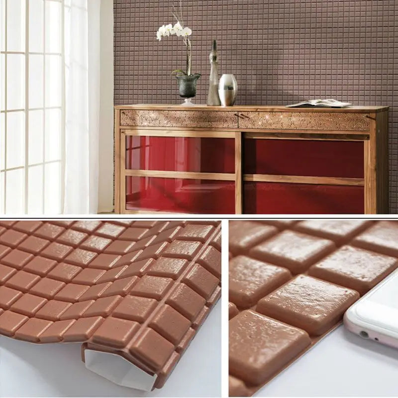 Mosaic Anti-collision Wall Sticker TV Background Decor Wallpaper Self-adhesive Living Room 3D Foam Soft Package Paste Waterproof