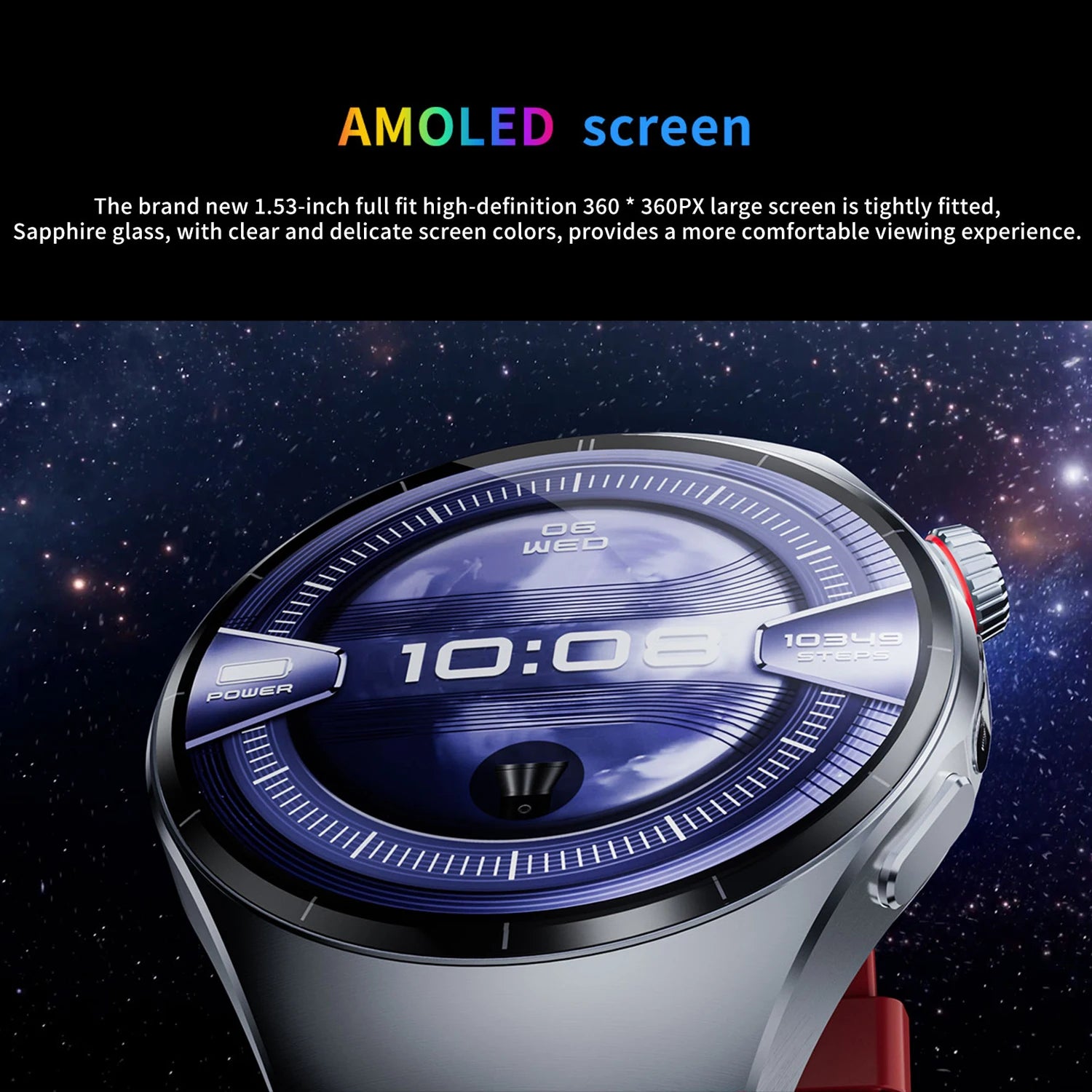 Đồng Hồ Thông Minh 2025 - Watch 5 AMOLED Chống Nước IP68