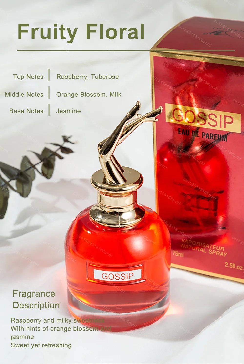 Nước Hoa Nữ 75Ml Hương Hoa Quả Ngọt Ngào Quyến Rũ - Daisan Mart
