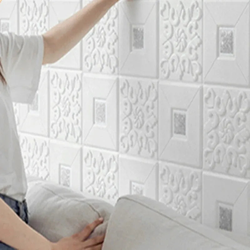 3D wall panels with decorative waterproof brick patterns