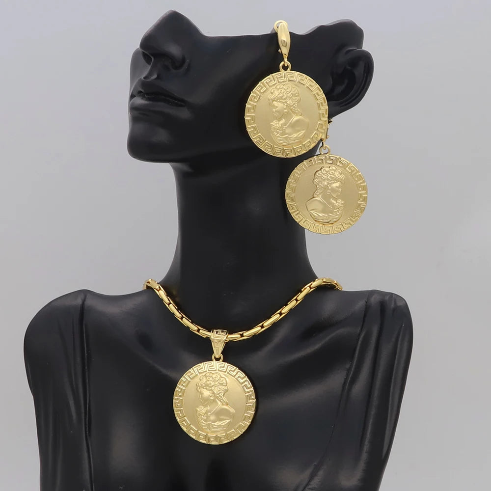 Brazilian Gold Wedding Jewelry Set - Noble &amp; Classy