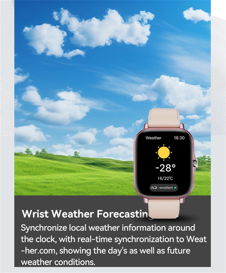 Đồng Hồ Thông Minh 1.44 Đo Huyết Áp, Oxy, Gọi Bluetooth