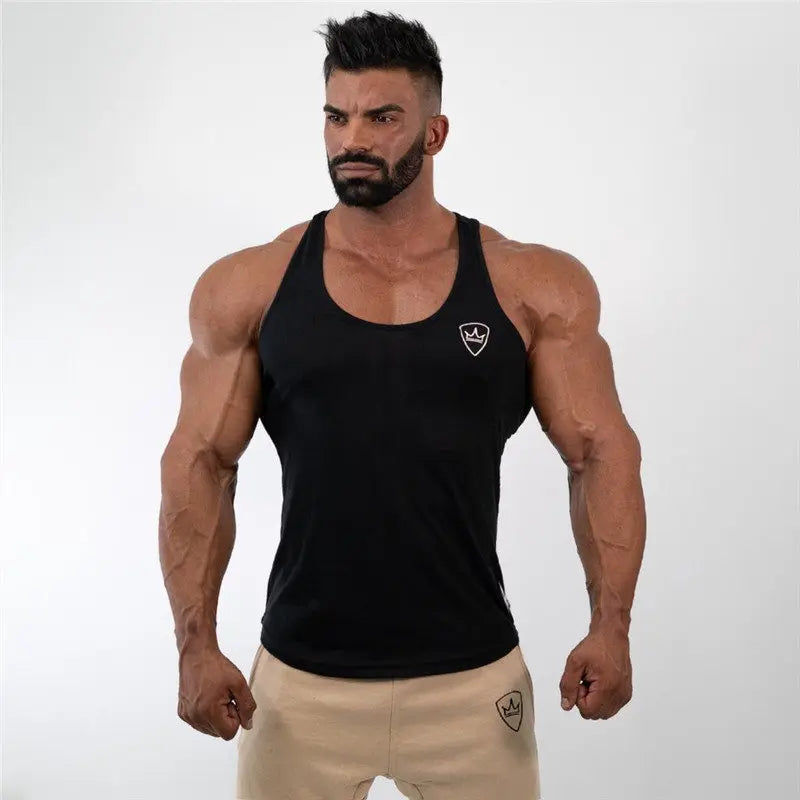 Áo Ba Lỗ Thể Hình Nam - Gym Cotton Không Tay - Daisan Mart