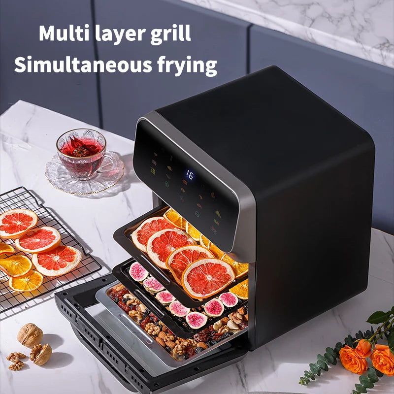 10L Electronic Oil-Free Fryer - 360° Full Grill