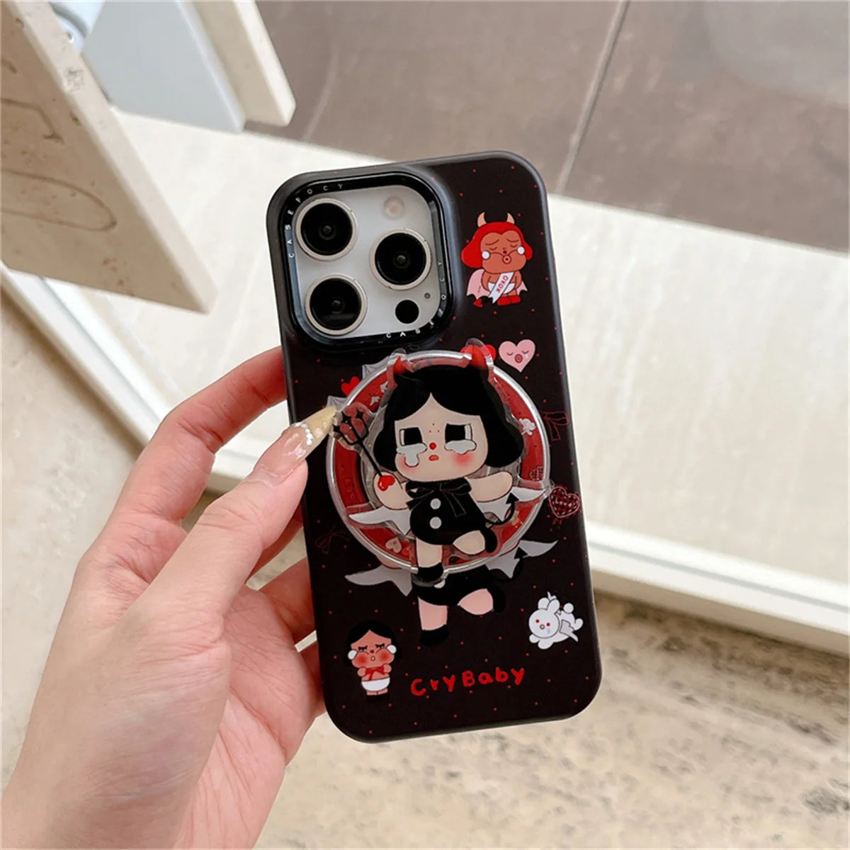 Ốp Lưng Từ Tính Bé Gái Khóc Dễ Thương iPhone 17/16/15/14 Pro Max