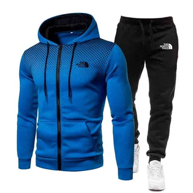 2025 Men's Tracksuit With Hood, High Quality Autumn Winter