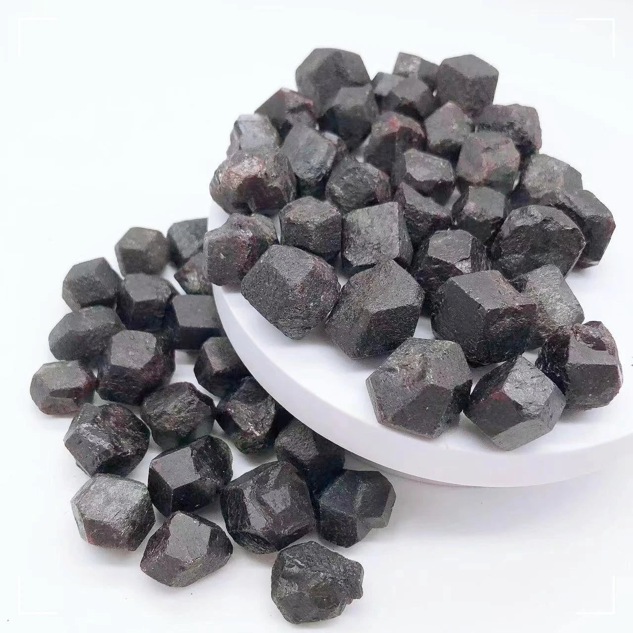 ###Red Garnet Stone - Energy Decorative Crystal