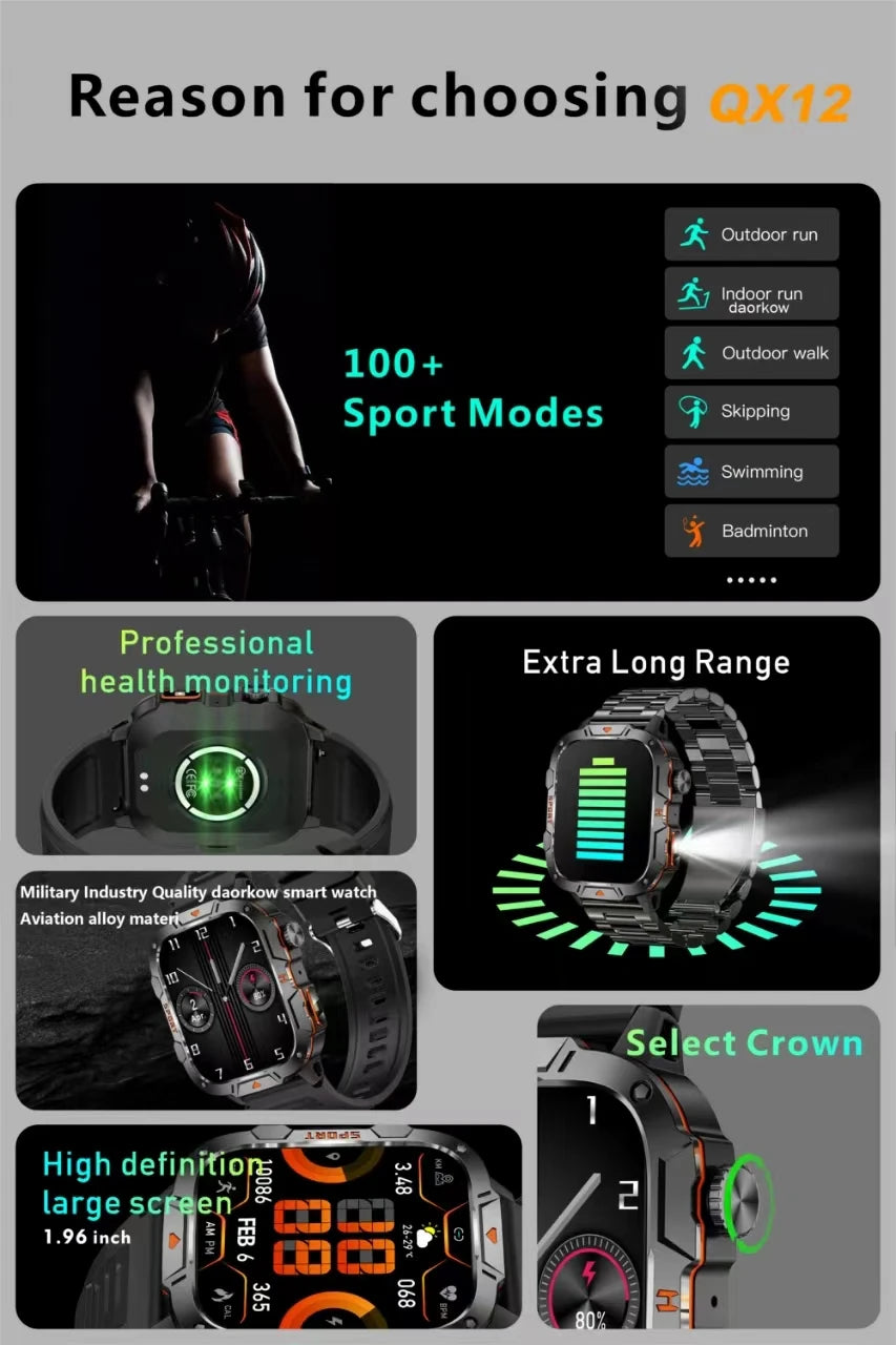 2025 Men's Watch - Waterproof LED Sports