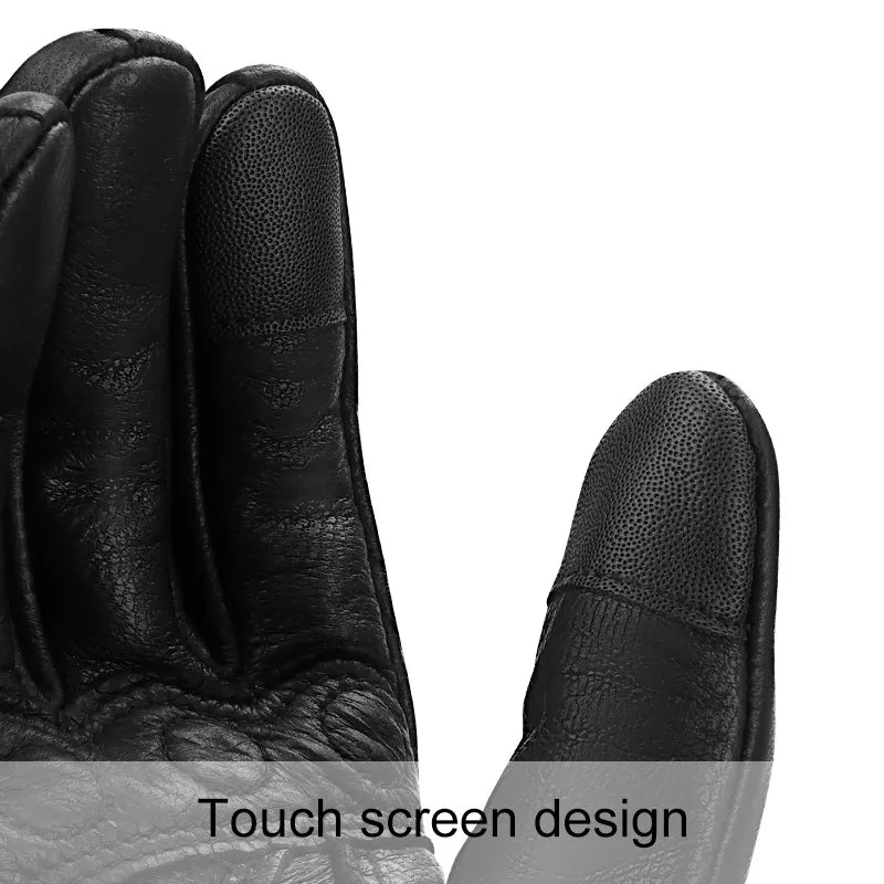 3XL Motorcycle Gloves Goatskin Leather Men Women Moto Glove Electric Bike Luvas leather motocicleta Os carros eletricos Sale