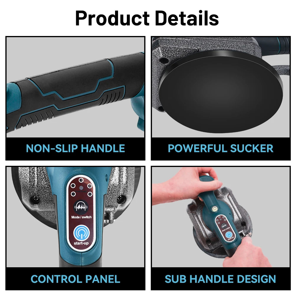 Tile Laying Machine for Makita 18V Battery 5 Speed ​​Tile Tiling Machine Vibration Leveling Electric Wall Floor Power Tool