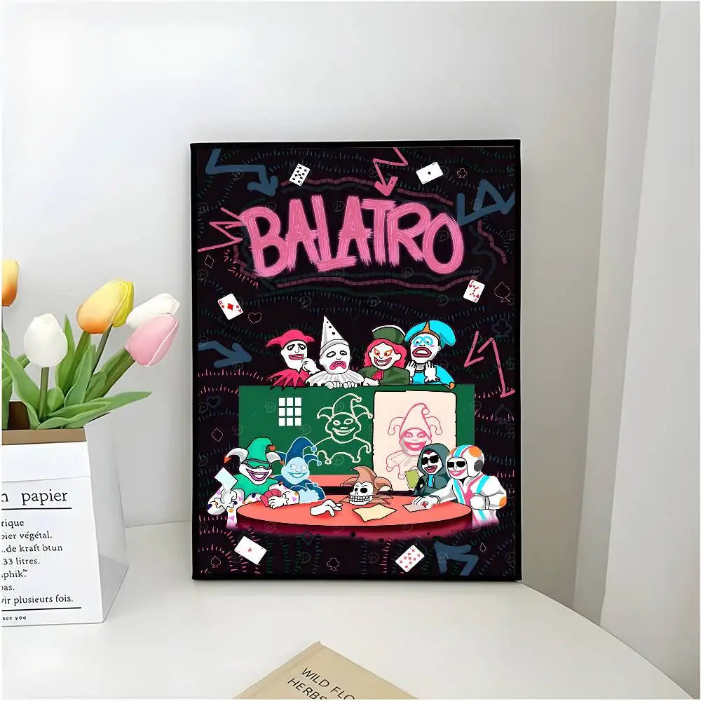 B-Balatro Poster Self-adhesive Art Waterproof Paper Sticker Coffee House Bar Room Wall Decor
