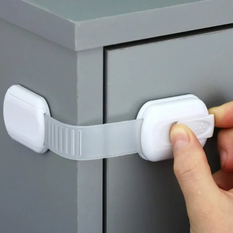 3/5/10Pcs/Lot Child Lock Protection of Children Baby Drawer Anti-opening Cabinet Door Refrigerator Anti-pinch Safety Lock Buckle - Daisan Mart