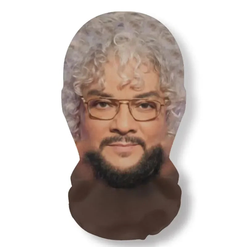 3D Printed Real Person Mask Funny 360 Degree Full Face Masks Cosplay Internet Celebrity Props Elastic Mesh Headcovers