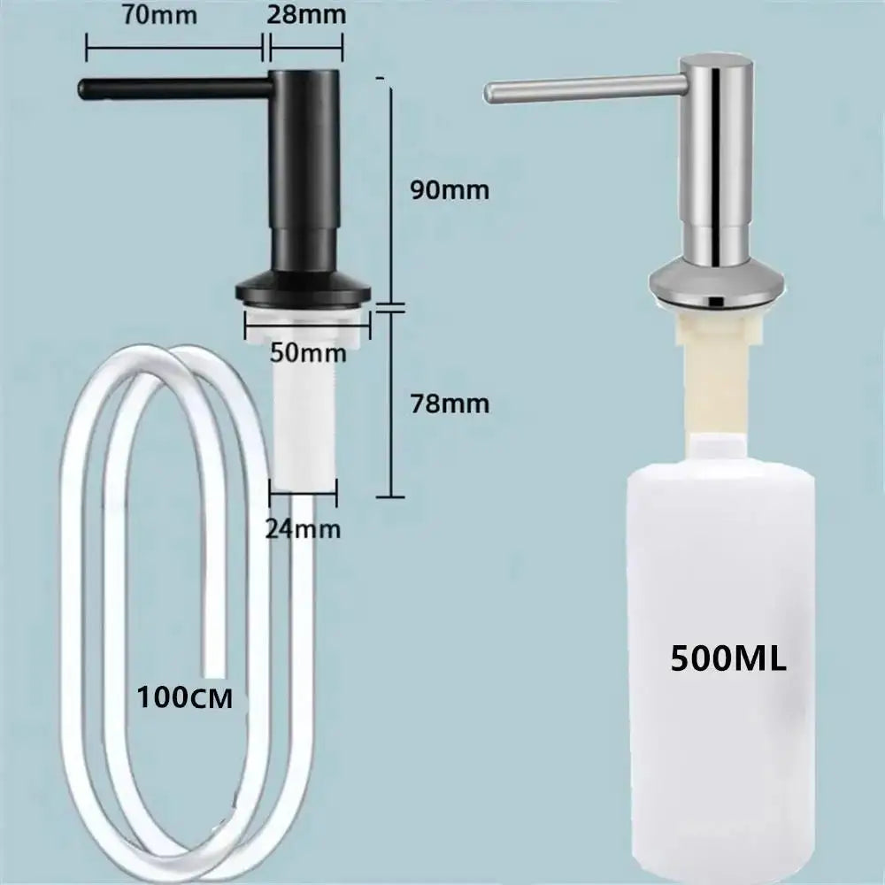 500ml Brass Soap Dispenser Pump Head For Kitchen/Bathroom