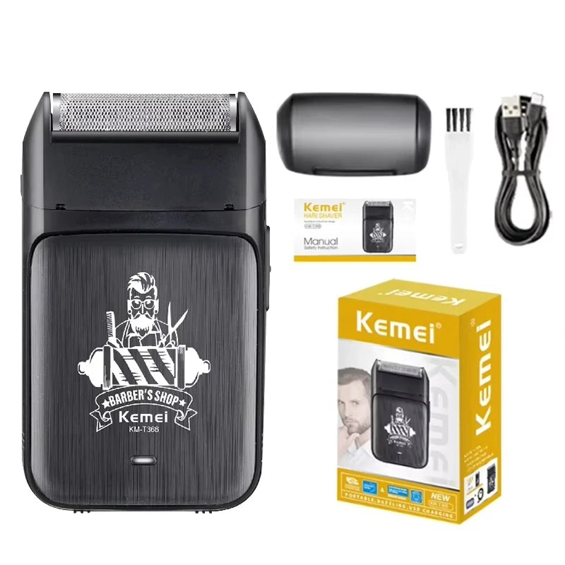 Kemei Tông Đơ Cắt Tóc Không Dây Sạc USB Đa Năng