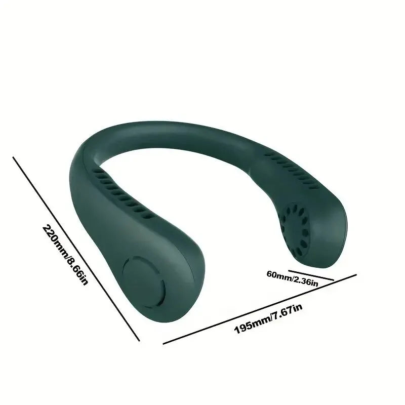 Portable Neck Fan MINI Electric Ventilador Silent Neckband Wearable Cooling FAN USBRechargeable Bladeless Mobile Air Conditioner