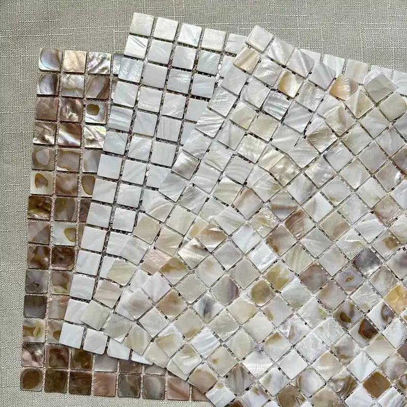 Shell Mosaic Tile Natural White Mother of Pearl Wall Backsplash Bathroom Tiles fish scale sheet kitchen 91