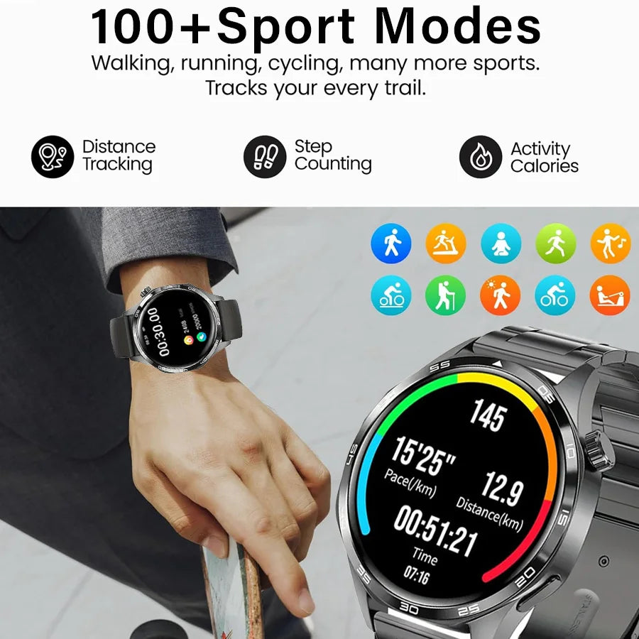 AMOLED 1.52 waterproof multi-sport men's smartwatch