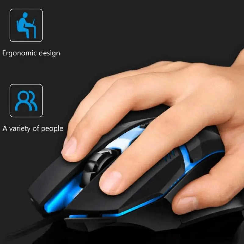 New 2025 USB LED Ergonomic Gaming Mouse