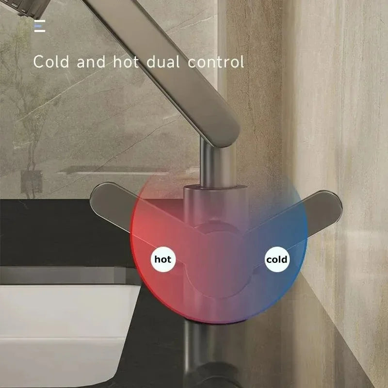 Dual Temperature Multi-Function Swivel Faucet for Kitchen &amp; Bath Sinks