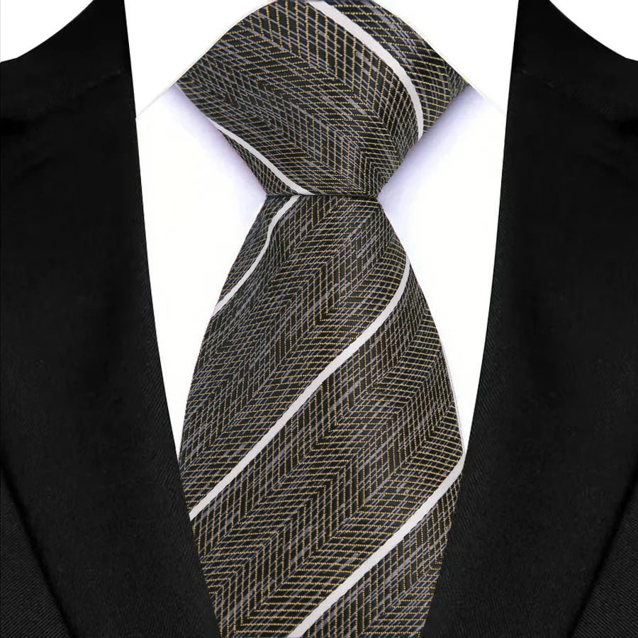 Cà vạt Nam Cổ điển 8cm Sọc Paisley Thời trang