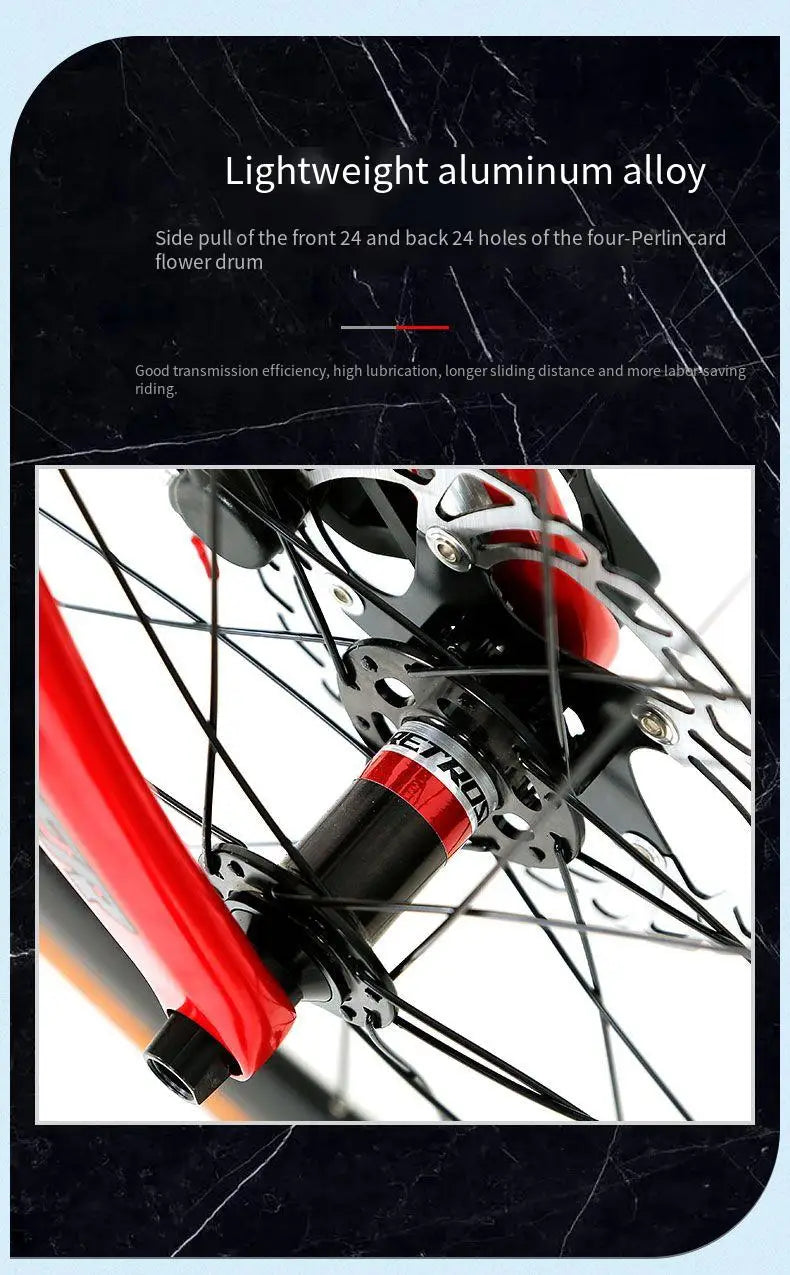 Twitter children's carbon fiber road bike 24 inch Hydraulic Disc Brake Road Racing Bicycle WheelTop GEX-12S student bicicleta