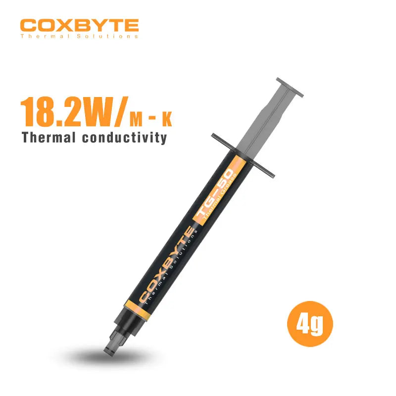 Coxbyte Thermal Paste 18.2W/mk for CPU Cooler AMD Intel Processor Computer Cooling Fan VGA GPU Compound Heatsink Plaster