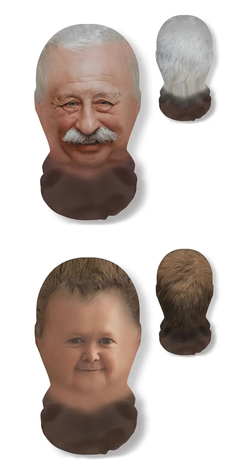 3D Printed Real Person Mask Funny 360 Degree Full Face Masks Cosplay Internet Celebrity Props Elastic Mesh Balaclava Headcovers