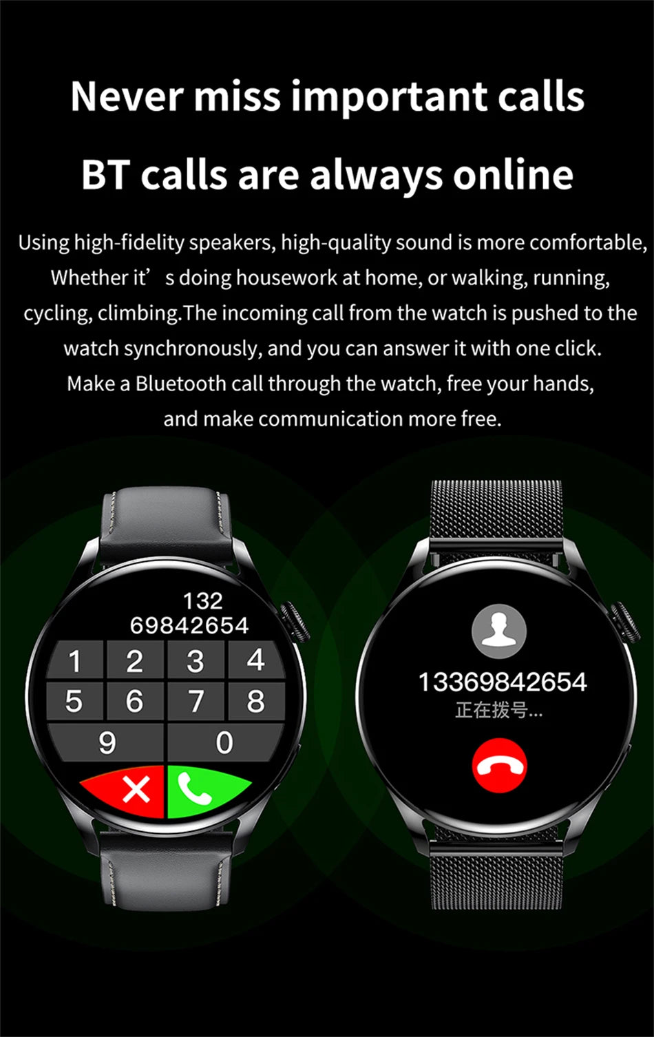 Đồng Hồ Thông Minh 5 Pro Màn Hình AMOLED Gọi Bluetooth