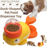 Duck-Shaped Pet Feeder Food Treat Dispenser Cat and Dog Relieve Boredom Intelligence Interactive toys Trainer Automatic Feeder