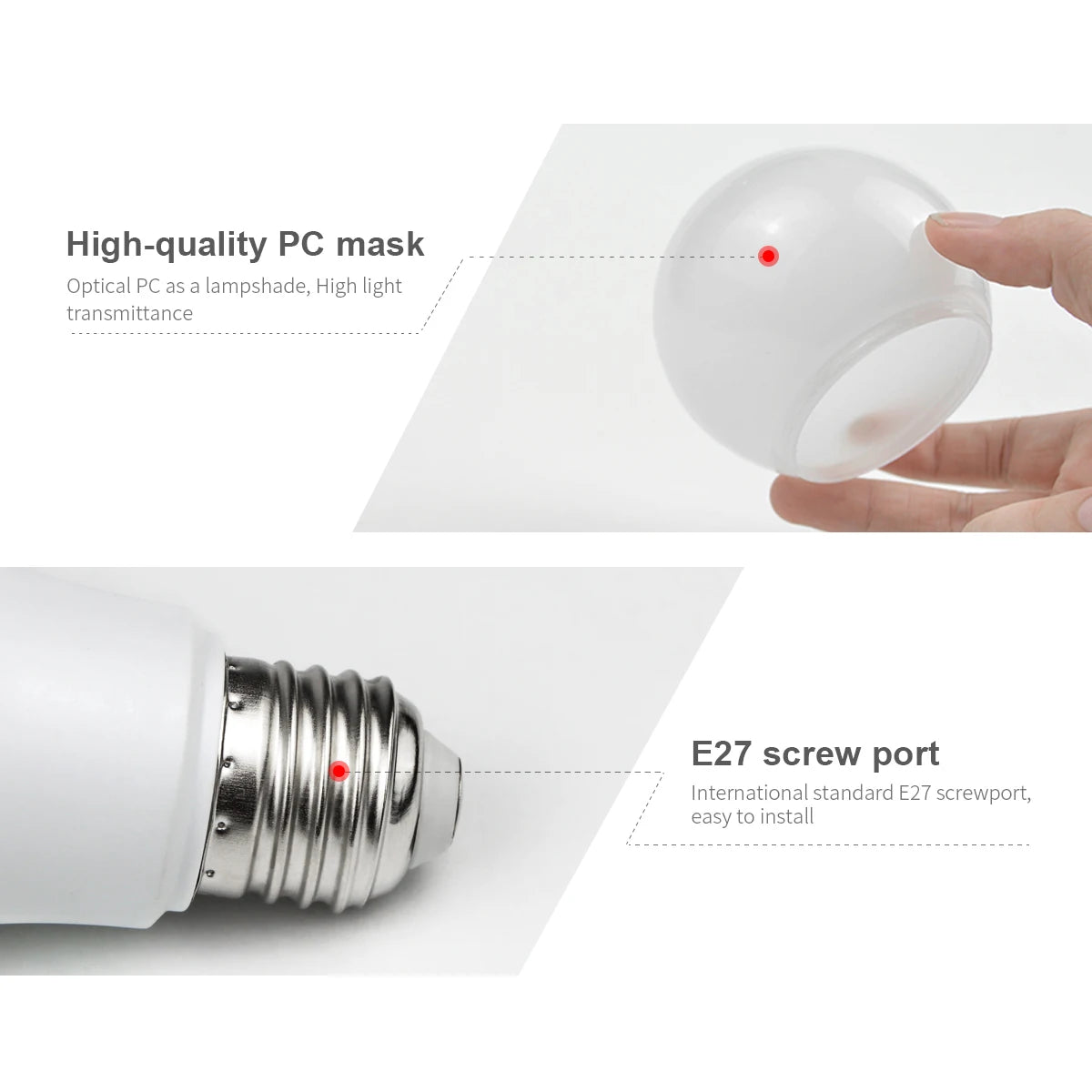 Smart Sensor LED Bulb 15W Automatically On/Off