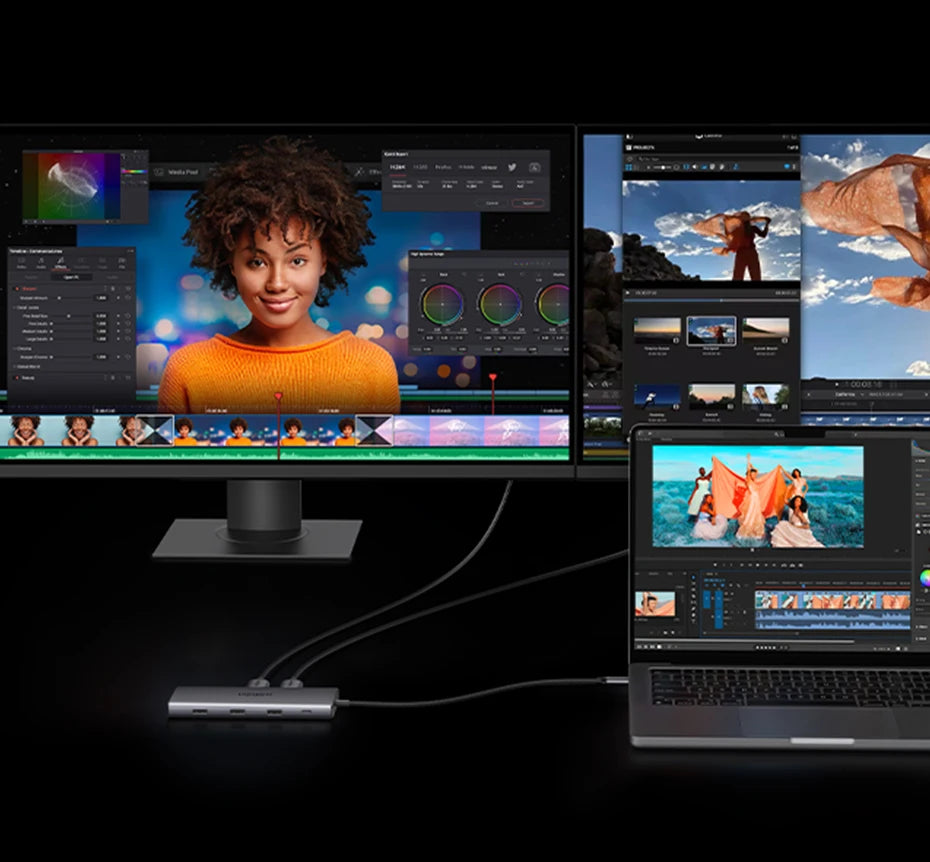 UGREEN Dual HDMI USB-C HUB 8K 4K HDMI Adapter 10 in 1 Splitter with RJ45 USB3.0 PD 100W Dock for MacBook Pro Air Laptop USB HUB