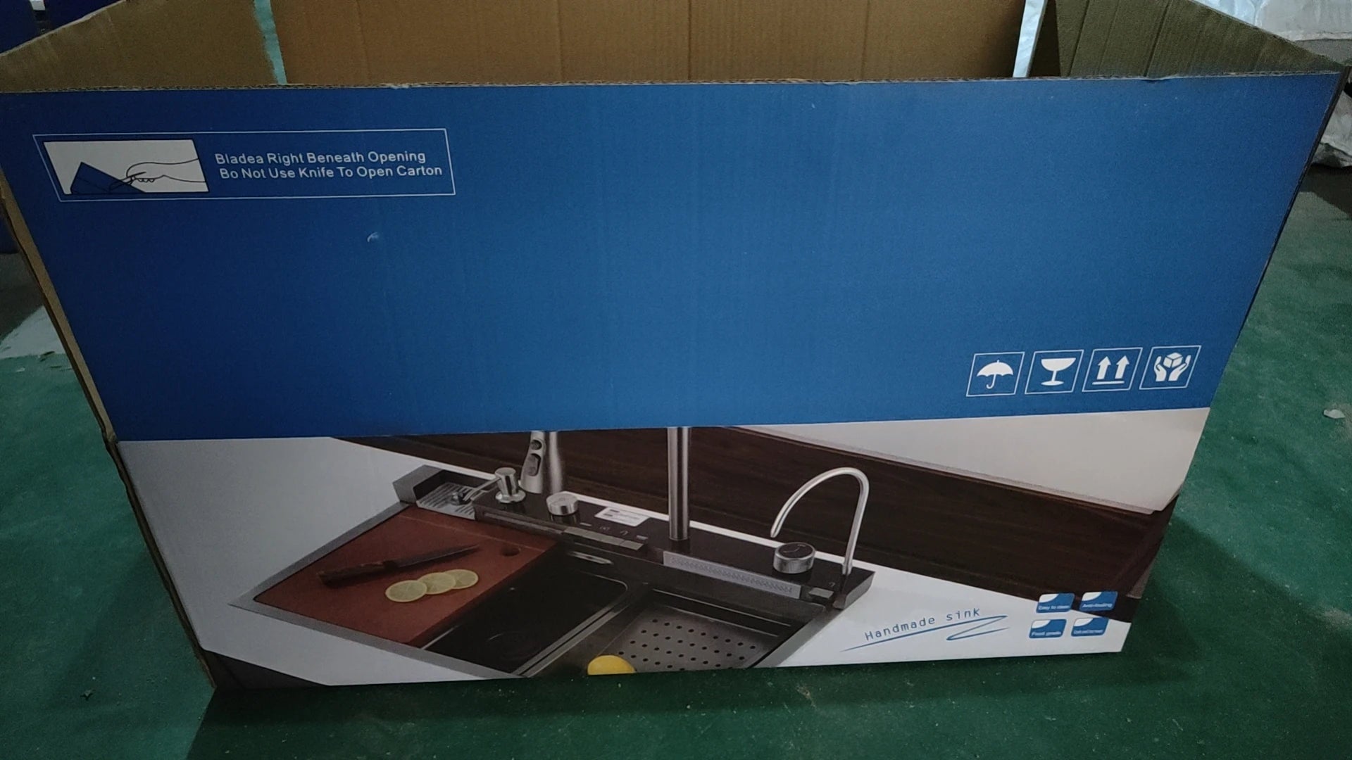 Gunmetal Gray Smart Sink LED Temperature With Faucet