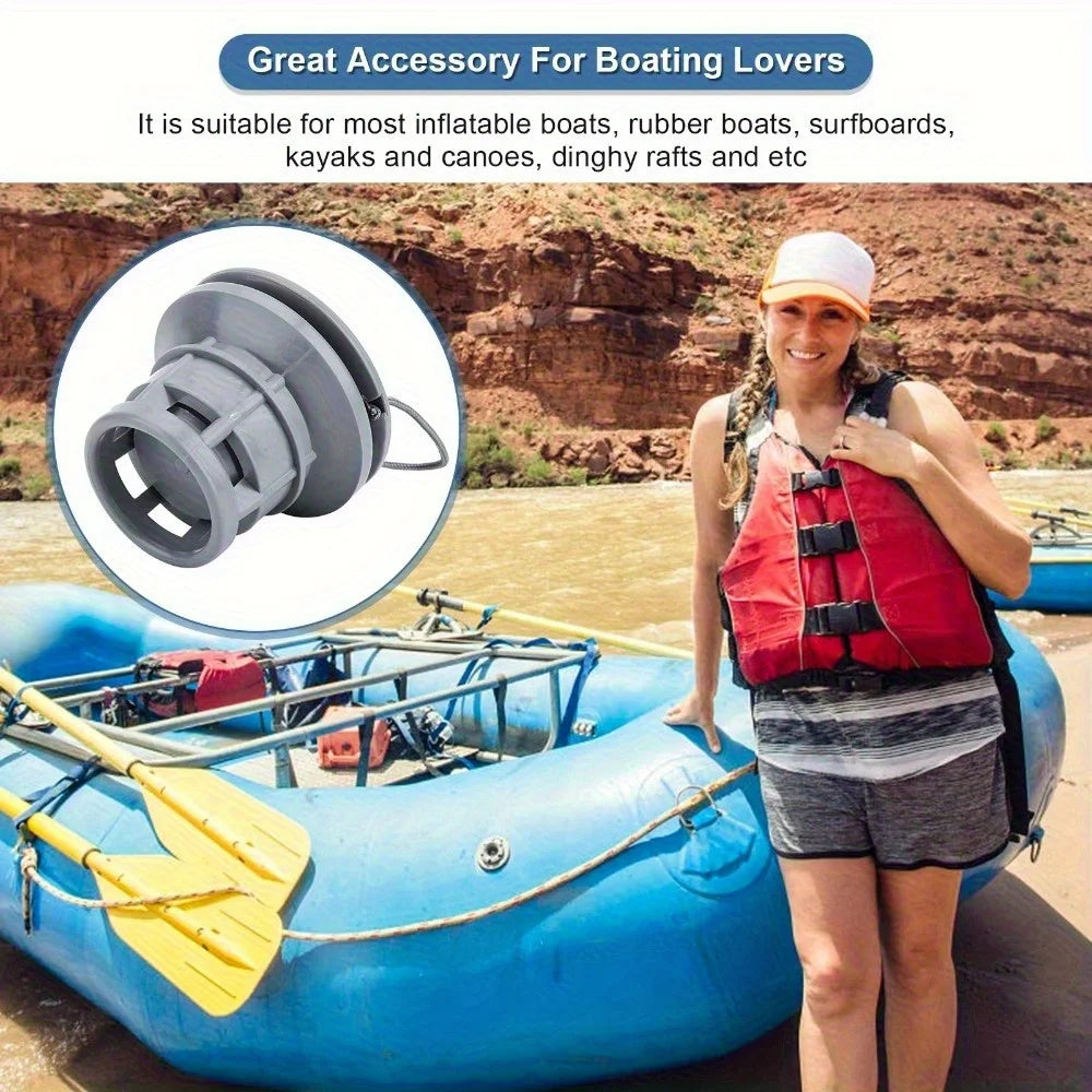 1PC Boat Air Valve Replacement PVC Boat Valve PVC Air Gas Valve Replacement for Inflatable Boat Dinghy Kayak Canoe