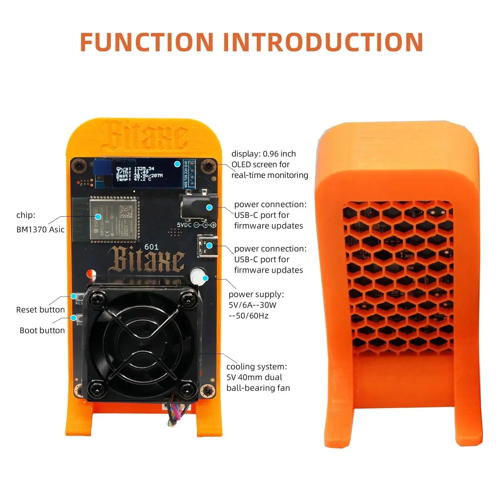 Bitaxe Gamma 601 Solo Bitcoins Miner 1.2TH/s Crypto Miners BM1370 Asic Chip BTC Asik Bitcoins Mining Machine asics kayano - Daisan Mart