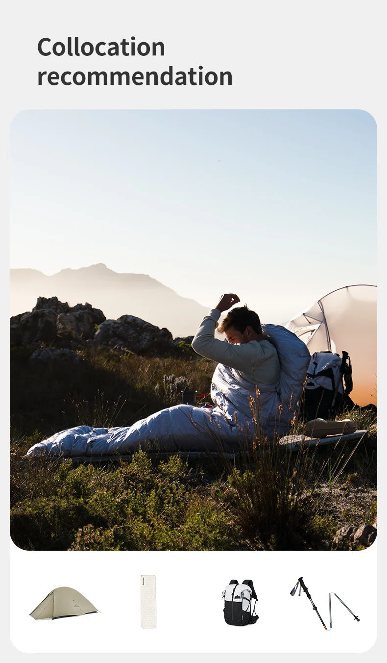 Naturehike CW700 Ultralight Duck Down Sleeping Bag 650FP