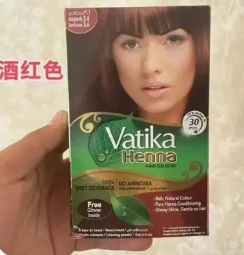 Natural Henna Hair Dye Kit - Black, Brown, Wine Red