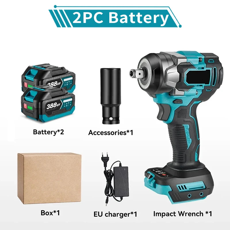 Máy Siết Bu Lông Không Chổi Than 600N.M Dùng Pin 18V - Daisan Mart